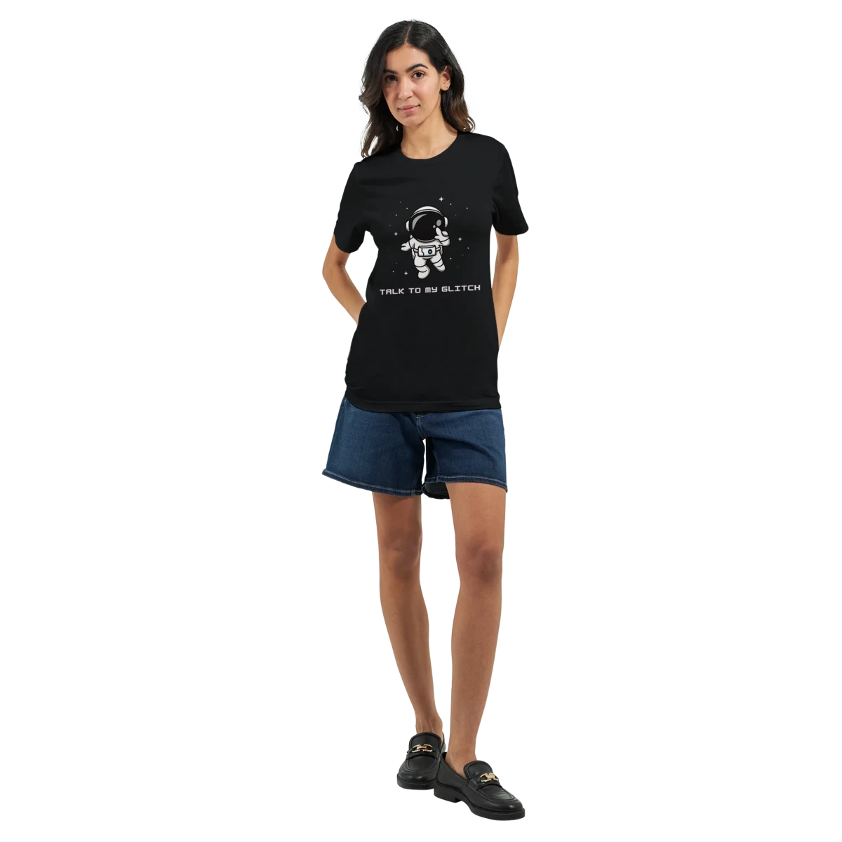 Talk To My Glitch – Astronaut Tee - T-Shirt - Space Jules