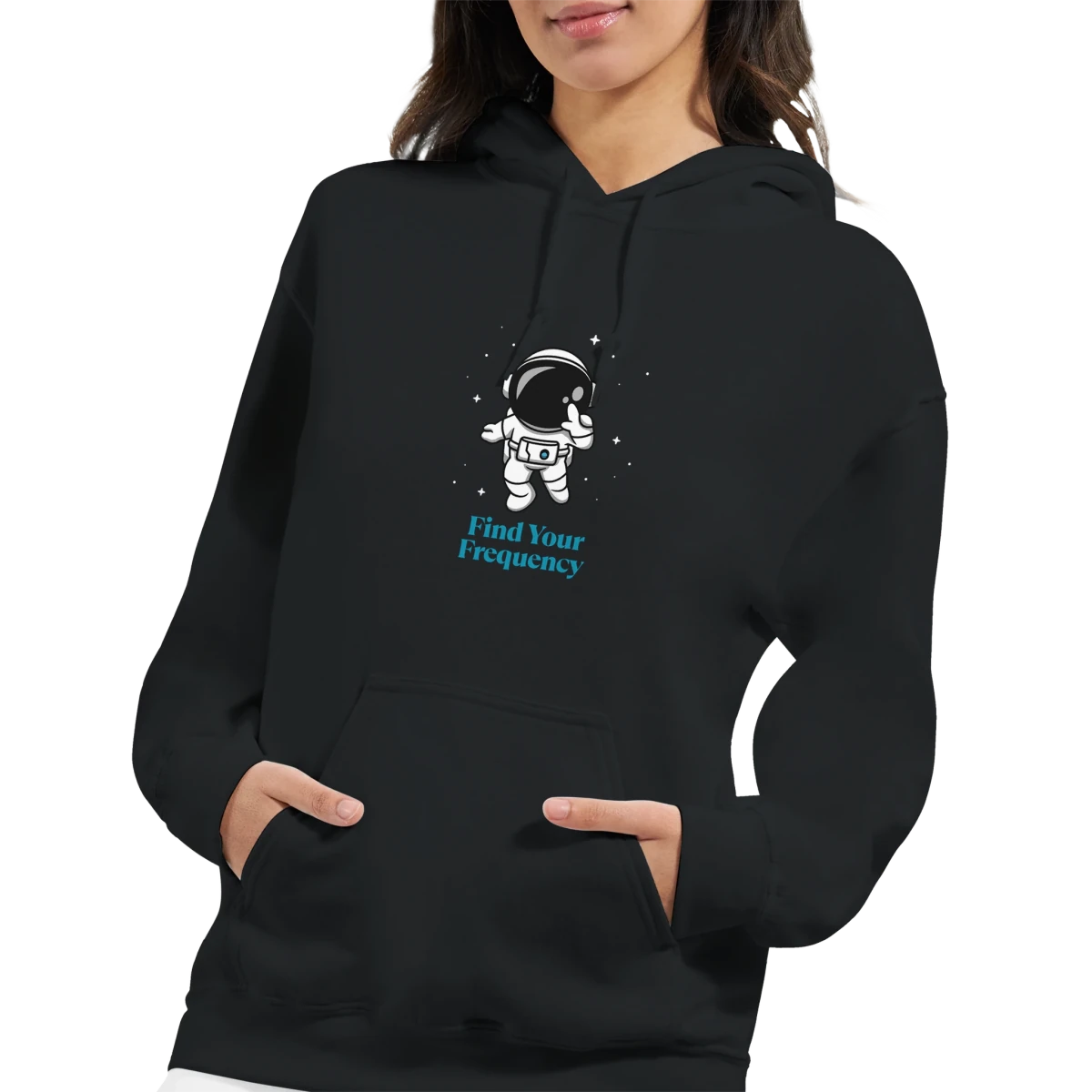 Find Your Frequency – Astronaut Hoodie - Hoodie - Space Jules