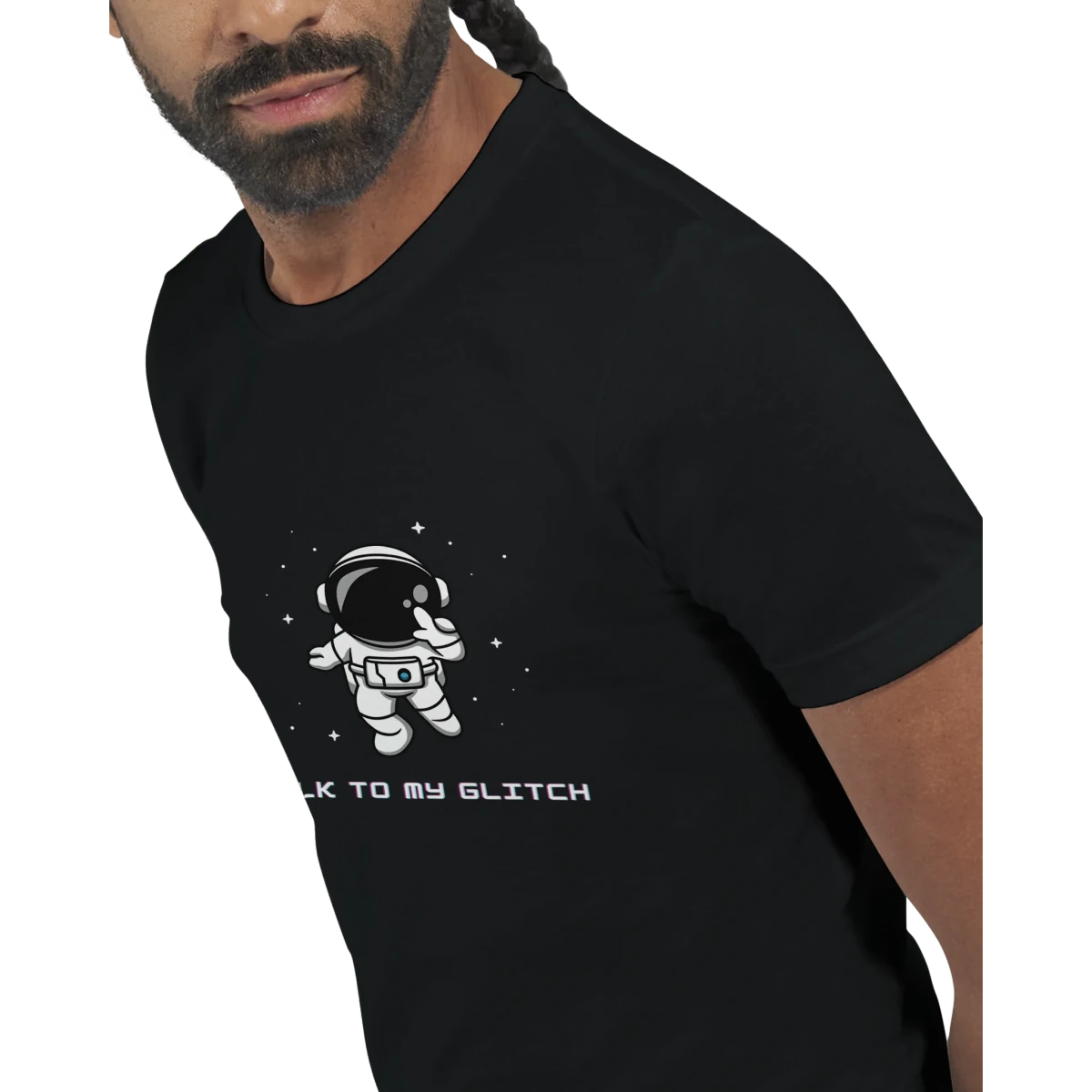 Talk To My Glitch – Astronaut Tee - T-Shirt - Space Jules