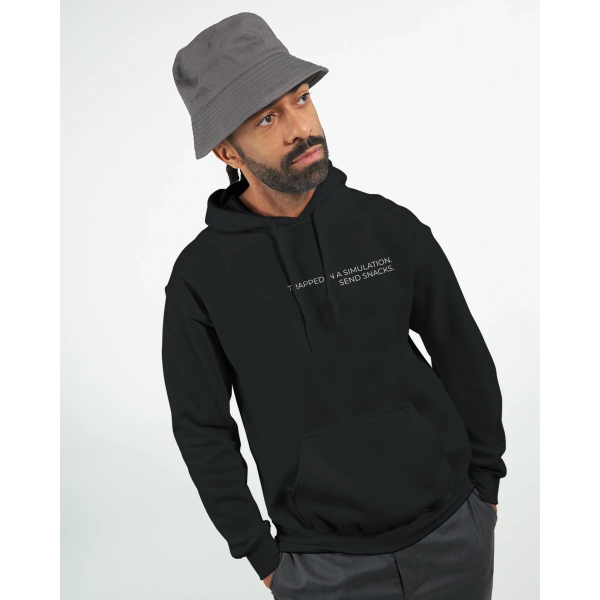 Trapped in a Simulation – Offshore Edition - Hoodie - Space Jules